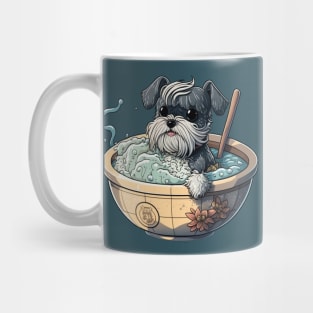 Master Schnauzer Jr Taking a Bath - Schnauzer Series Mug